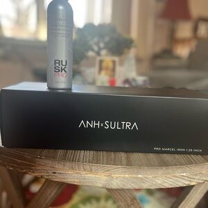 ANH x SULTRA Pro Marcel Iron 1.25" - Black and thermal sealing spray